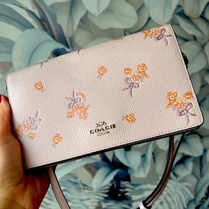 Coach floral Wallet on Strap